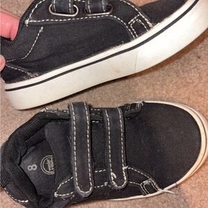 Kids Black Canvas Shoes